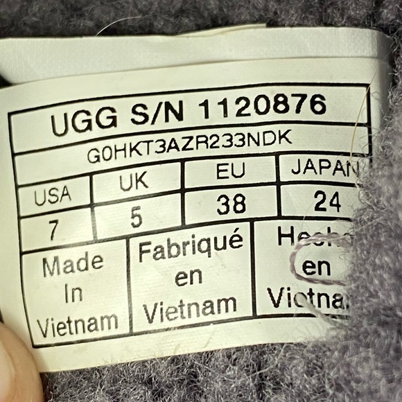 UGG Oh Fluffita Platform Genuine Shearling Slingback Slipper Sandal Shade Purple - Picture 11 of 12